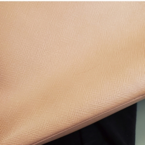 Auth PRADA Saffiano Lux Double Zip Tote | Galleria Bag | Cammeo Pink - Picture 8 of 16